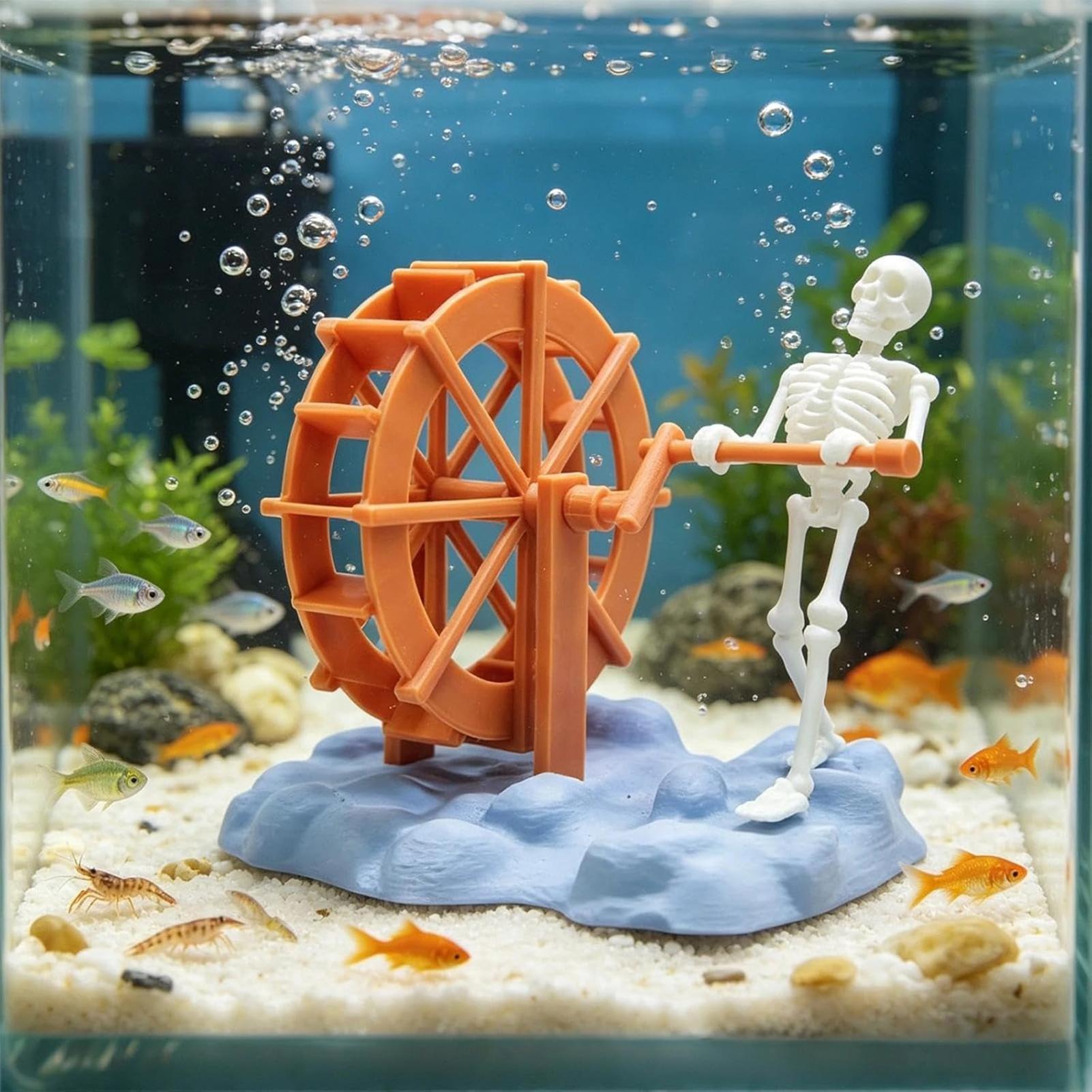 Aquarium Marineland - 창의적인 수중 풍경 해골 장식 간편