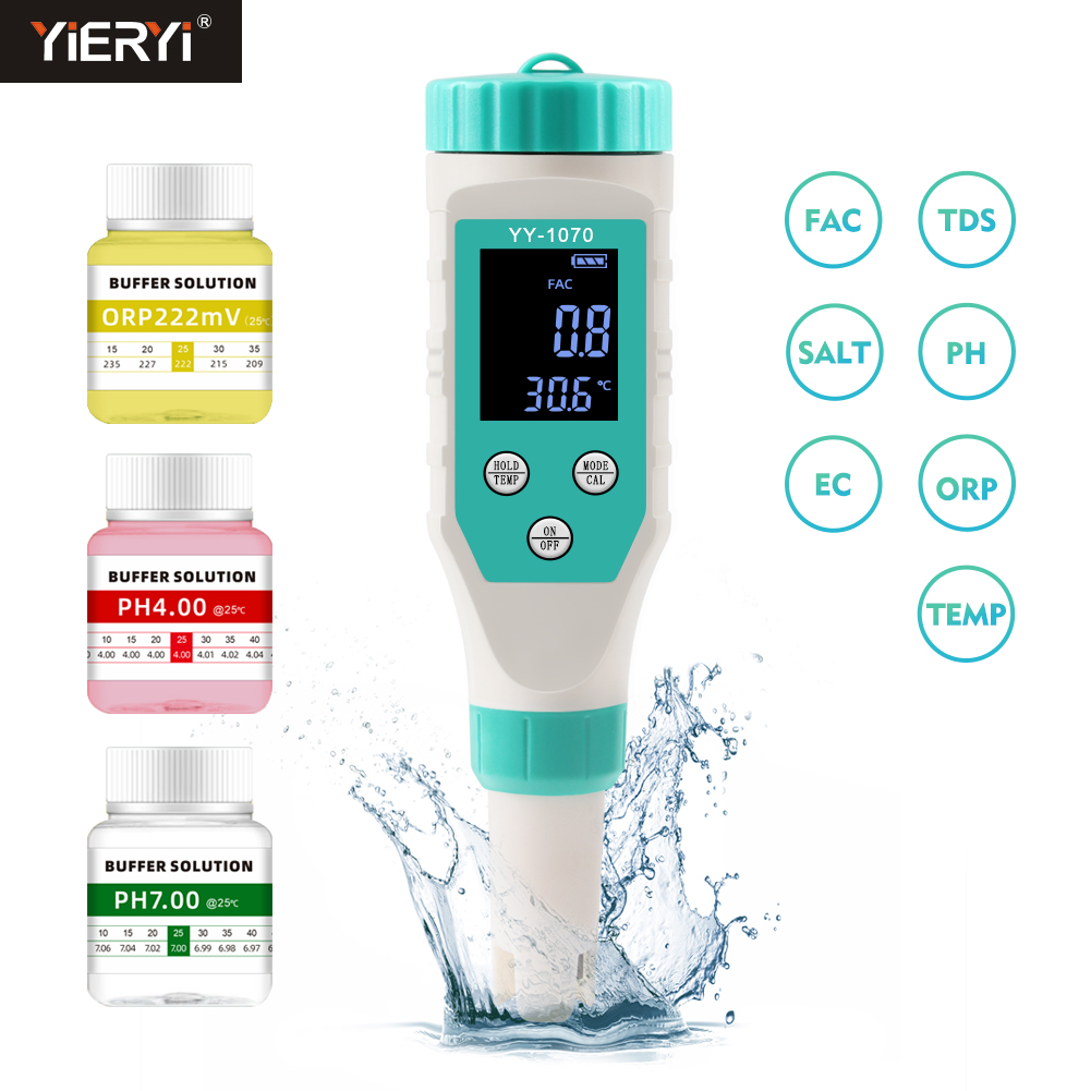 디지털 PH/염소/ORP/EC/TDS/염분/온도/FAC - Marine Aquarium Water Testing 리뷰 및 가격