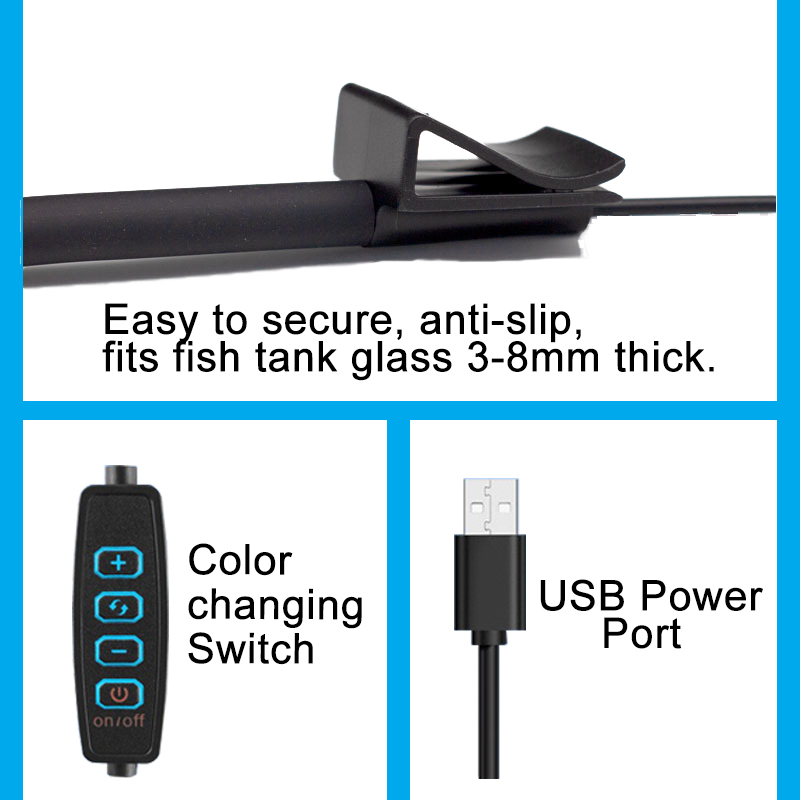 USB 수족관 LED 램프 어항 조명 장식 수생 식물  - Aquarium Marine Light 리뷰 및 가격