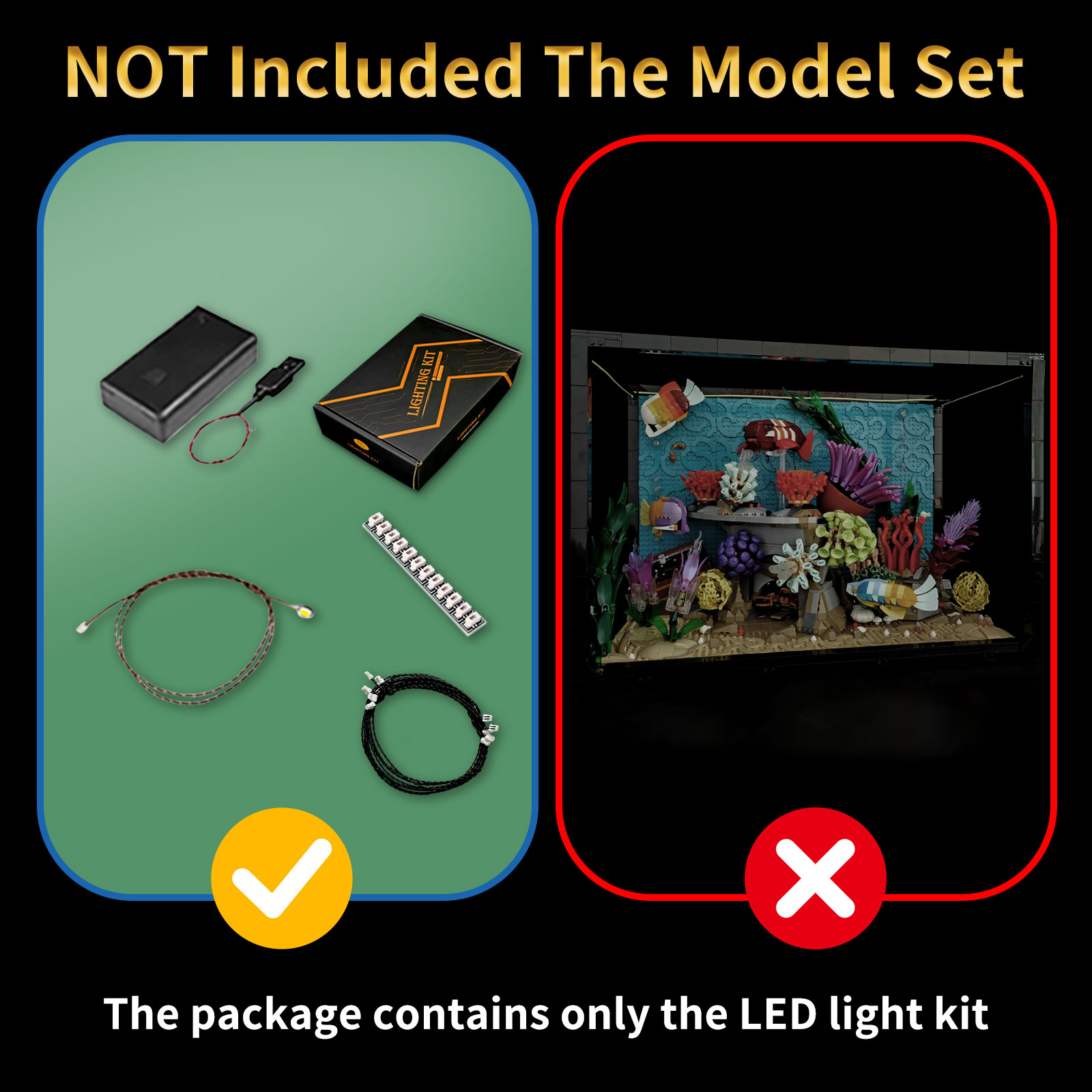 레고 10366 열대 수족관과 호환되는 LYBMTWF  - Aquarium Marine Light 리뷰 및 가격