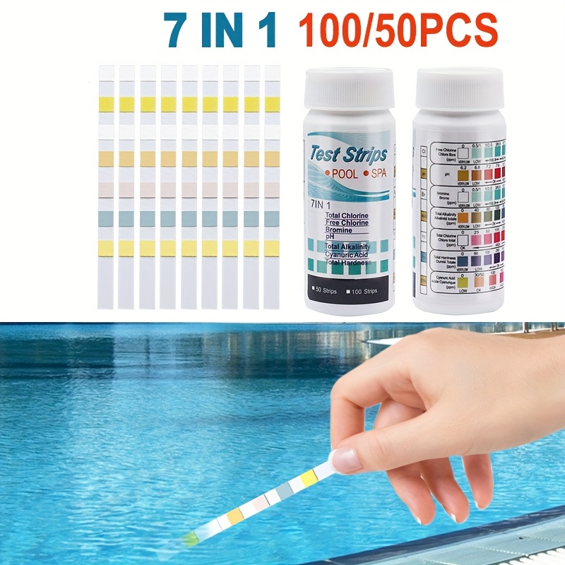 7-in-1 50/100개 수영장 PH 테스트 스트립  - Marine Aquarium Water Testing 리뷰 및 가격