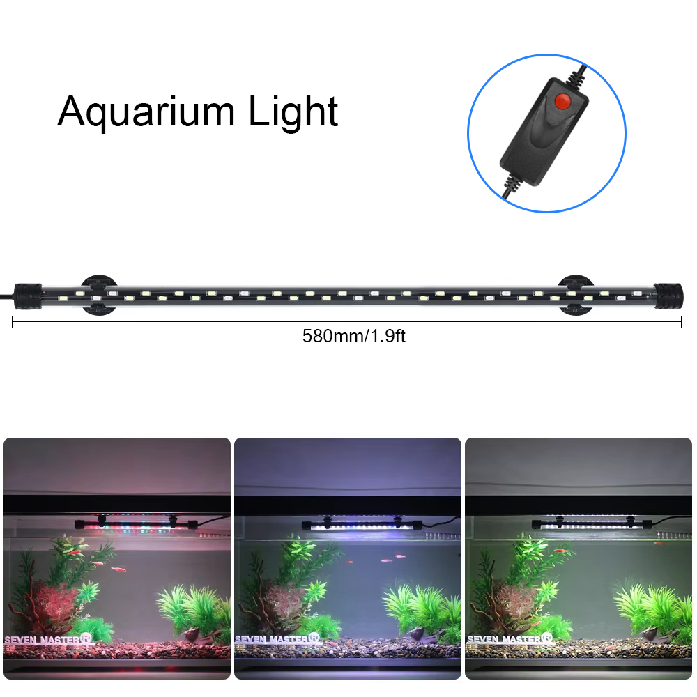 58CM 수족관 빛 LED 식물 성장 램프 방수 물고기 - Aquarium Marine Light 리뷰 및 가격