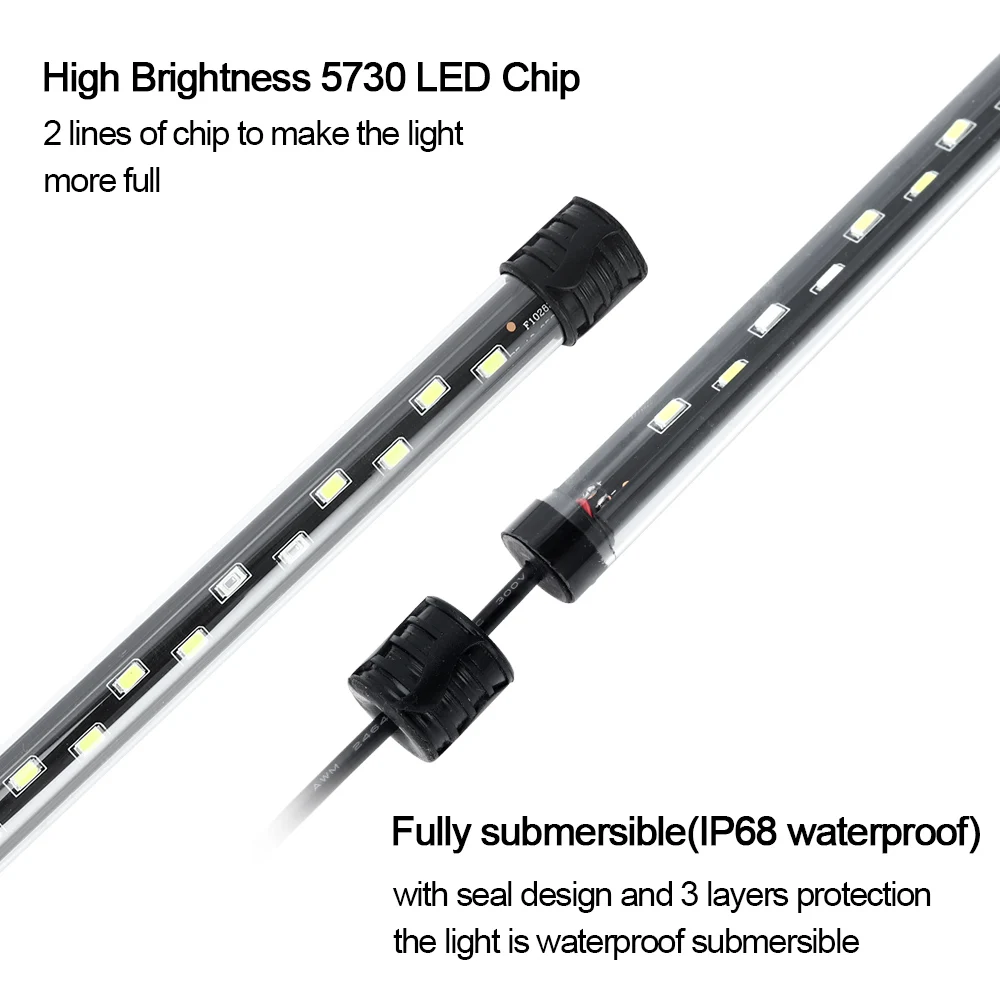 58CM 수족관 빛 LED 식물 성장 램프 방수 물고기 - Aquarium Marine Light 리뷰 및 가격